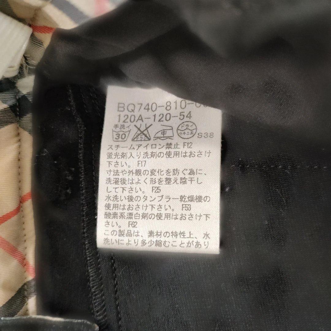 バーバリー フォーマルスーツ 120 卒園式 入学式 ノバチェック 黒