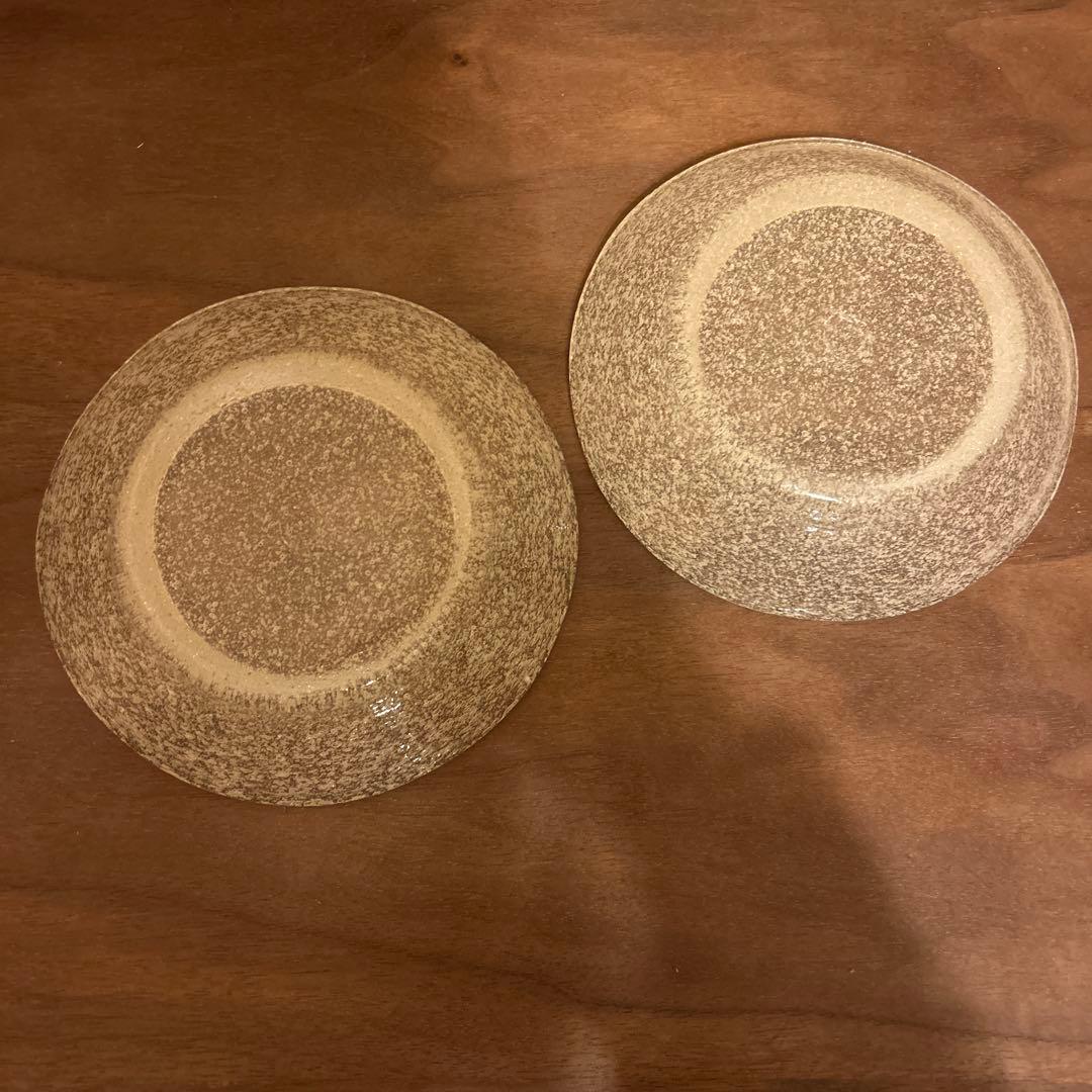 小谷眞三　倉敷ガラス プレート15cm 2枚