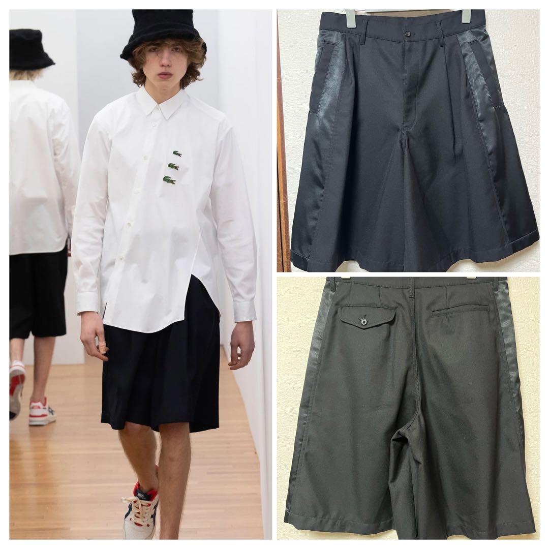 内*聖様 コムデギャルソンシャツコレクションlook24ssワイドショーツプリュ