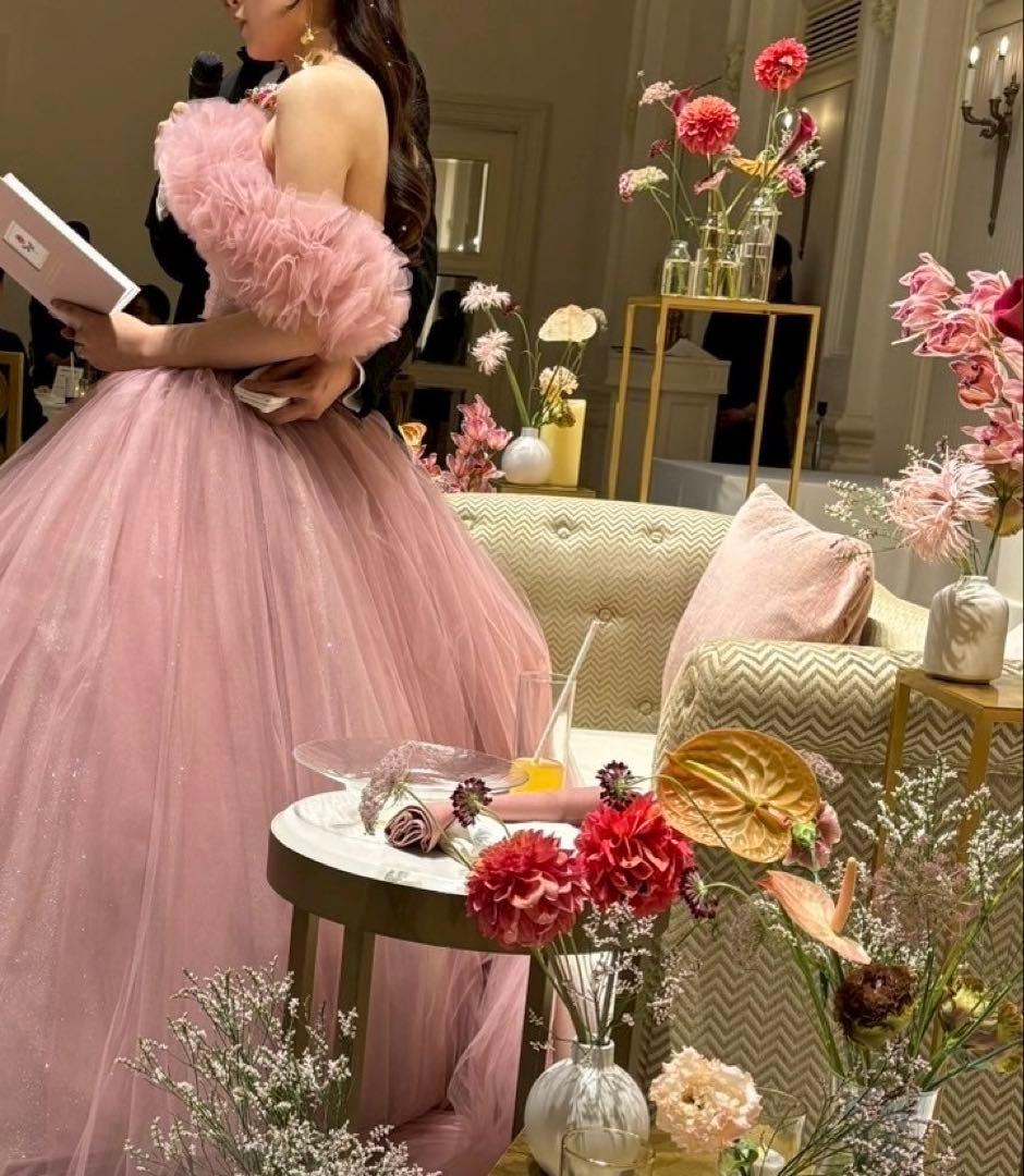 【1回着用】ハツコエンドウkiki stella風※パニエ・ベルト付