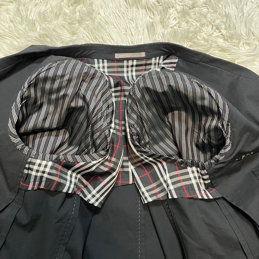 バーバリーブラックレーベル テーラードジャケット ブラック　L