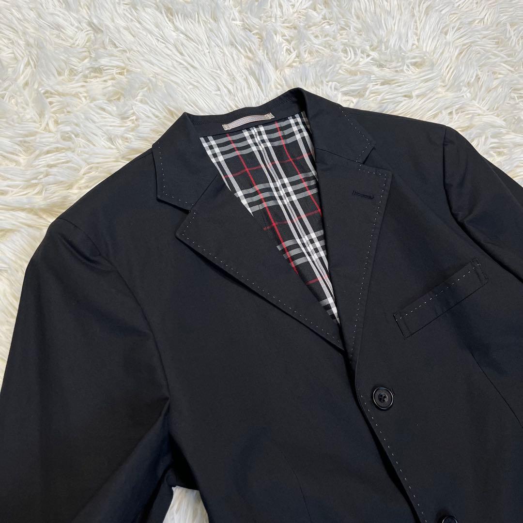 バーバリーブラックレーベル テーラードジャケット ブラック　L