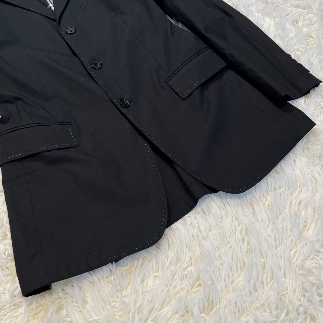 バーバリーブラックレーベル テーラードジャケット ブラック　L