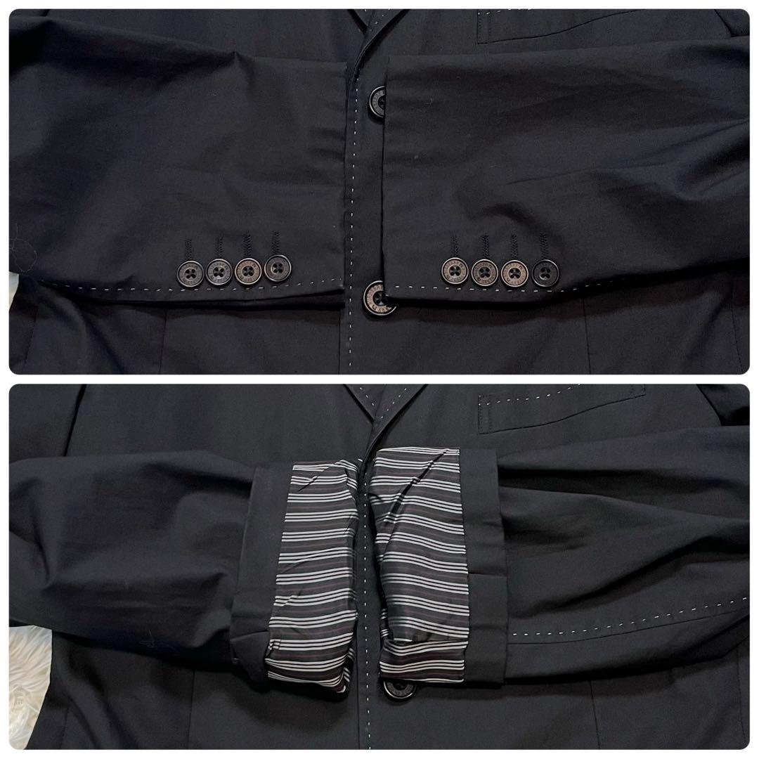 バーバリーブラックレーベル テーラードジャケット ブラック　L