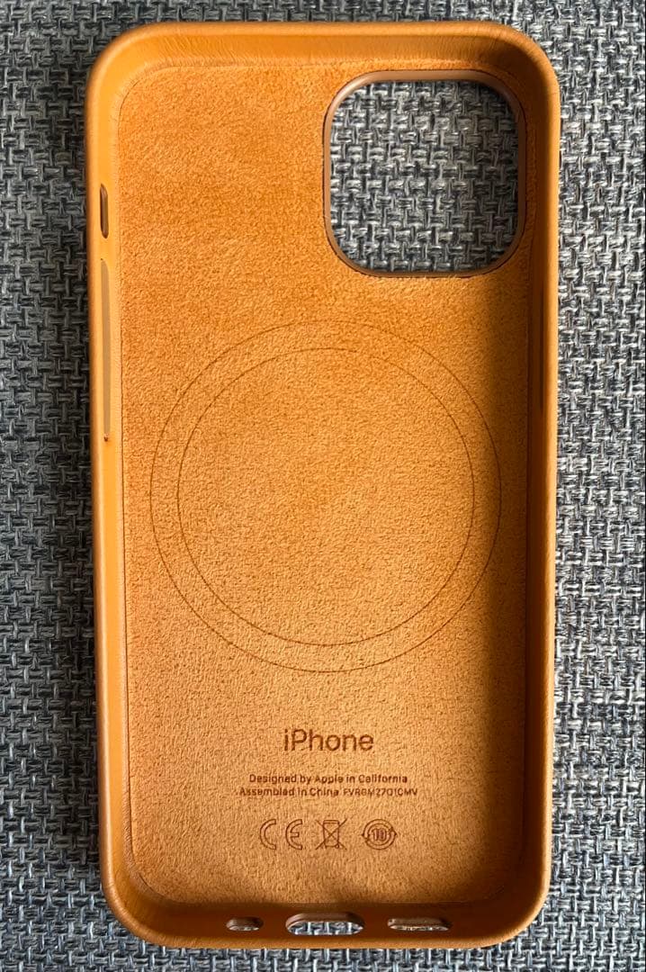 【純正】アップル iPhone13miniレザーケース ゴールデンブラウン