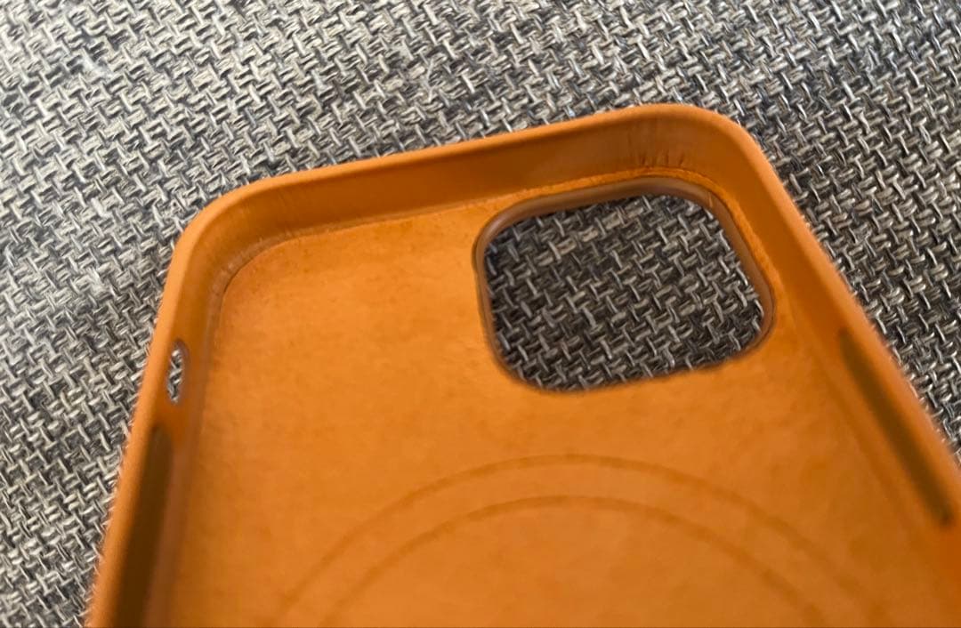 【純正】アップル iPhone13miniレザーケース ゴールデンブラウン