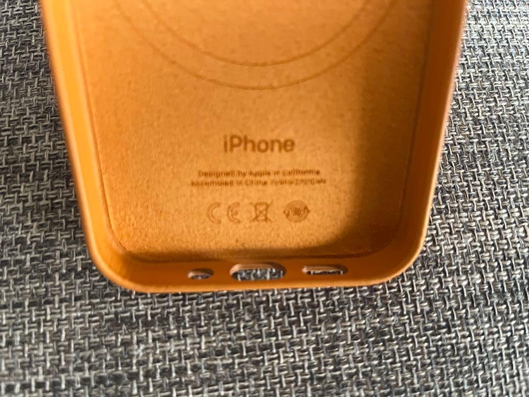 【純正】アップル iPhone13miniレザーケース ゴールデンブラウン