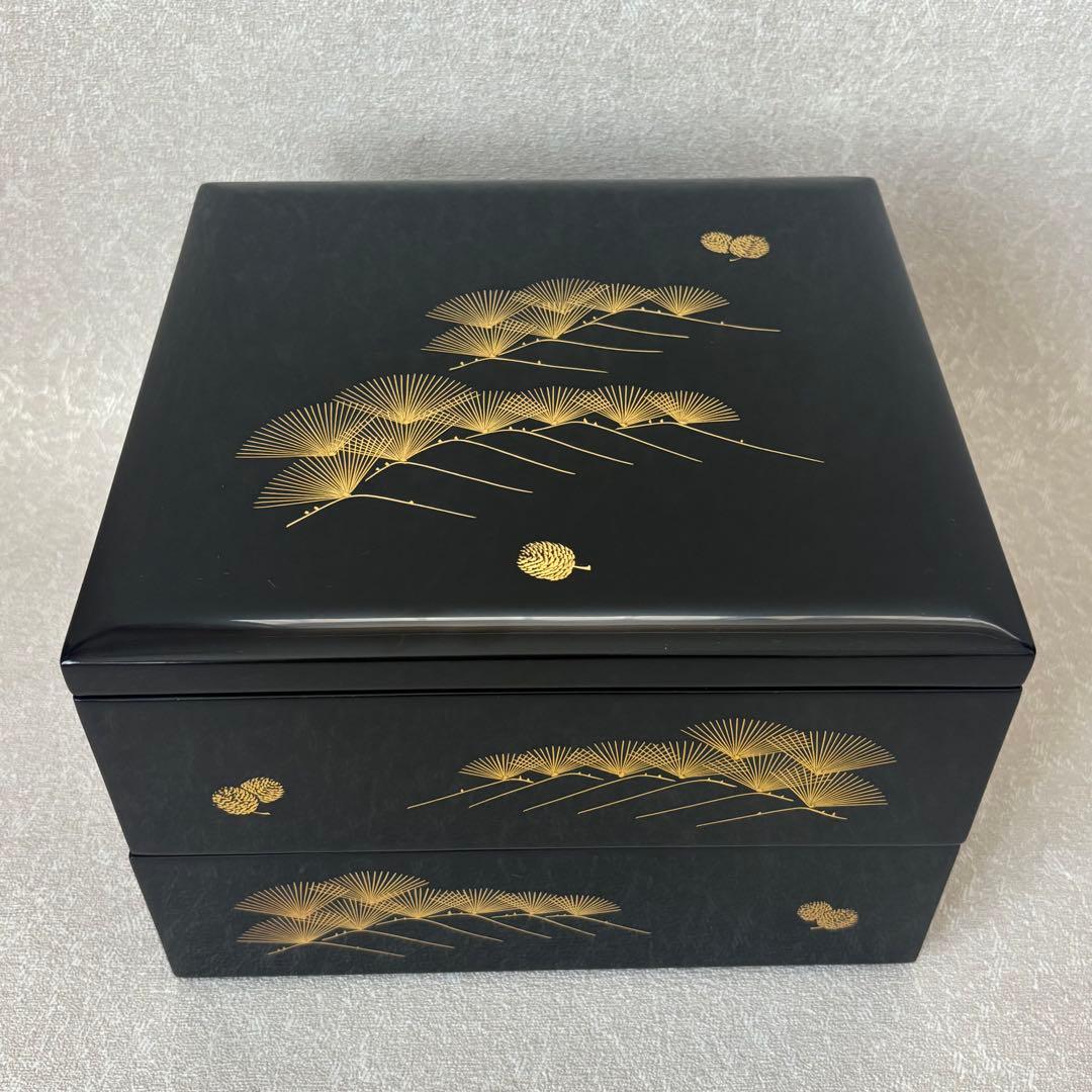 輪島塗 御重 能登輪島 松 二段重