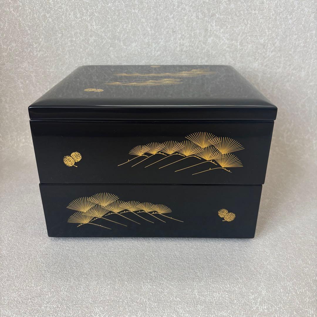 輪島塗 御重 能登輪島 松 二段重