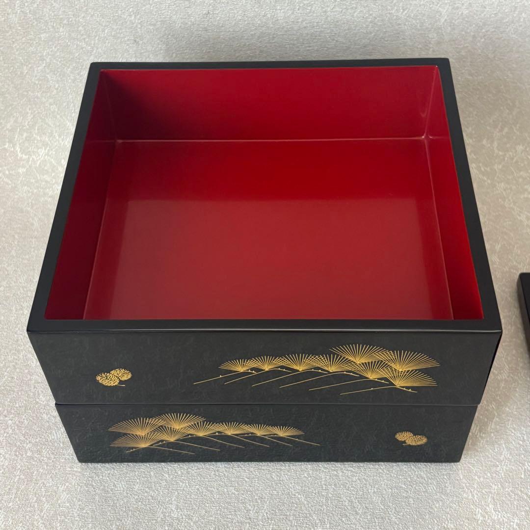 輪島塗 御重 能登輪島 松 二段重