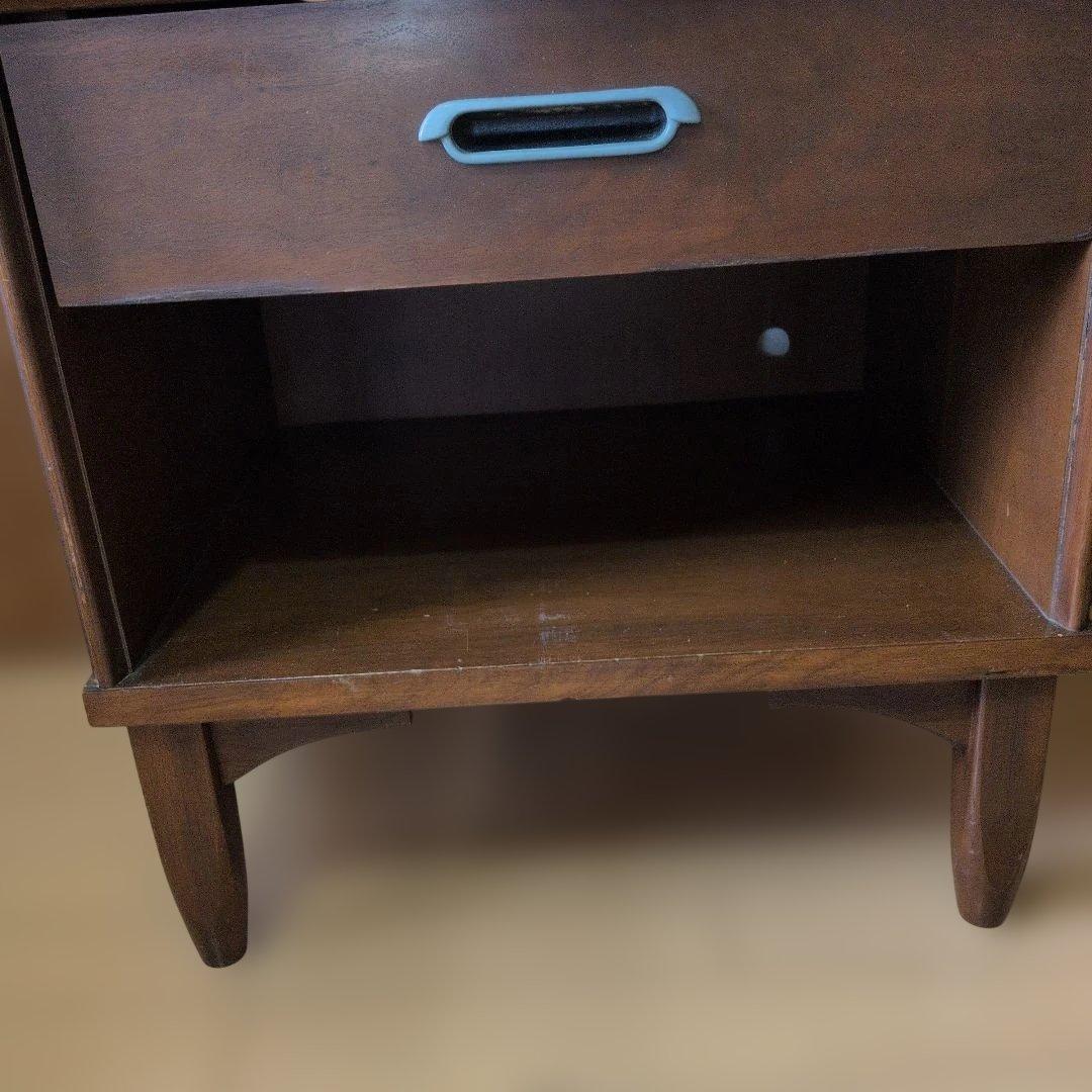 USA米軍放出家具ドレクセル サイドテーブル 引き出し付き