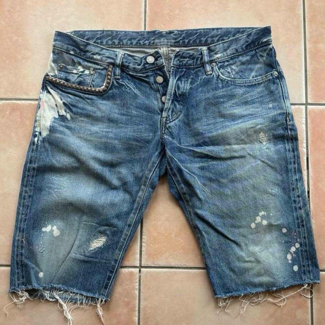 【超希少✨】HYSTERIC GLAMOUR スタッズデニムショーツ 34