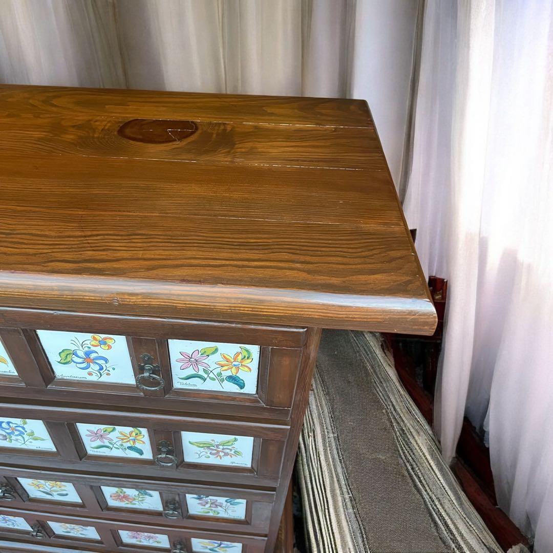 かず ❣️ACTUS バレンシア チェスト スペイン製 北欧 タイル 4段