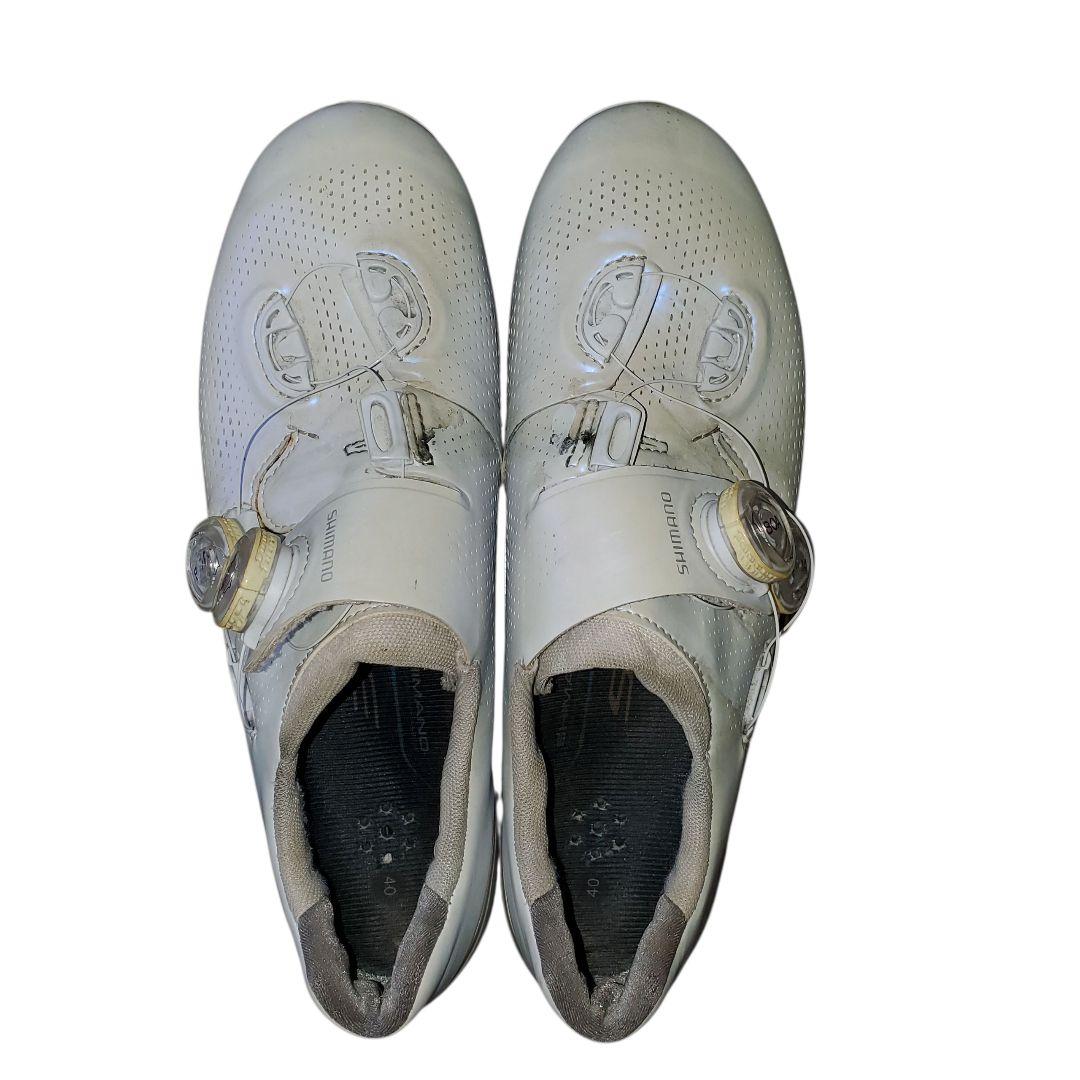 Shimano S- PHYRE RC9ホワイトシューズ　サイズ40