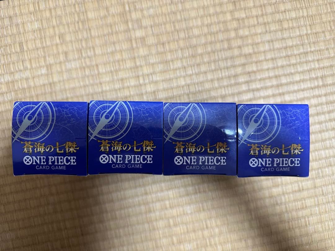 ワンピースカード 蒼海の七傑 4BOX　テープ付き