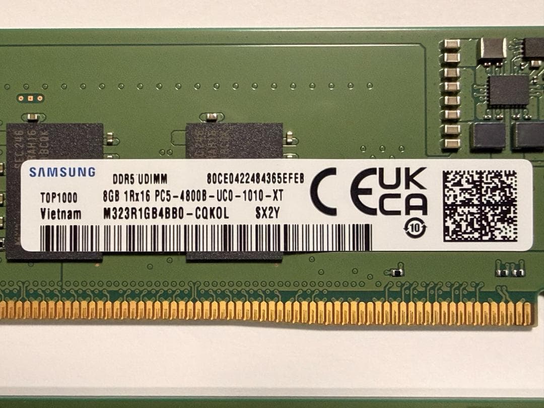 寿*姫様 Samsung DDR5 UDIMM 8GB メモリー X 2 (16