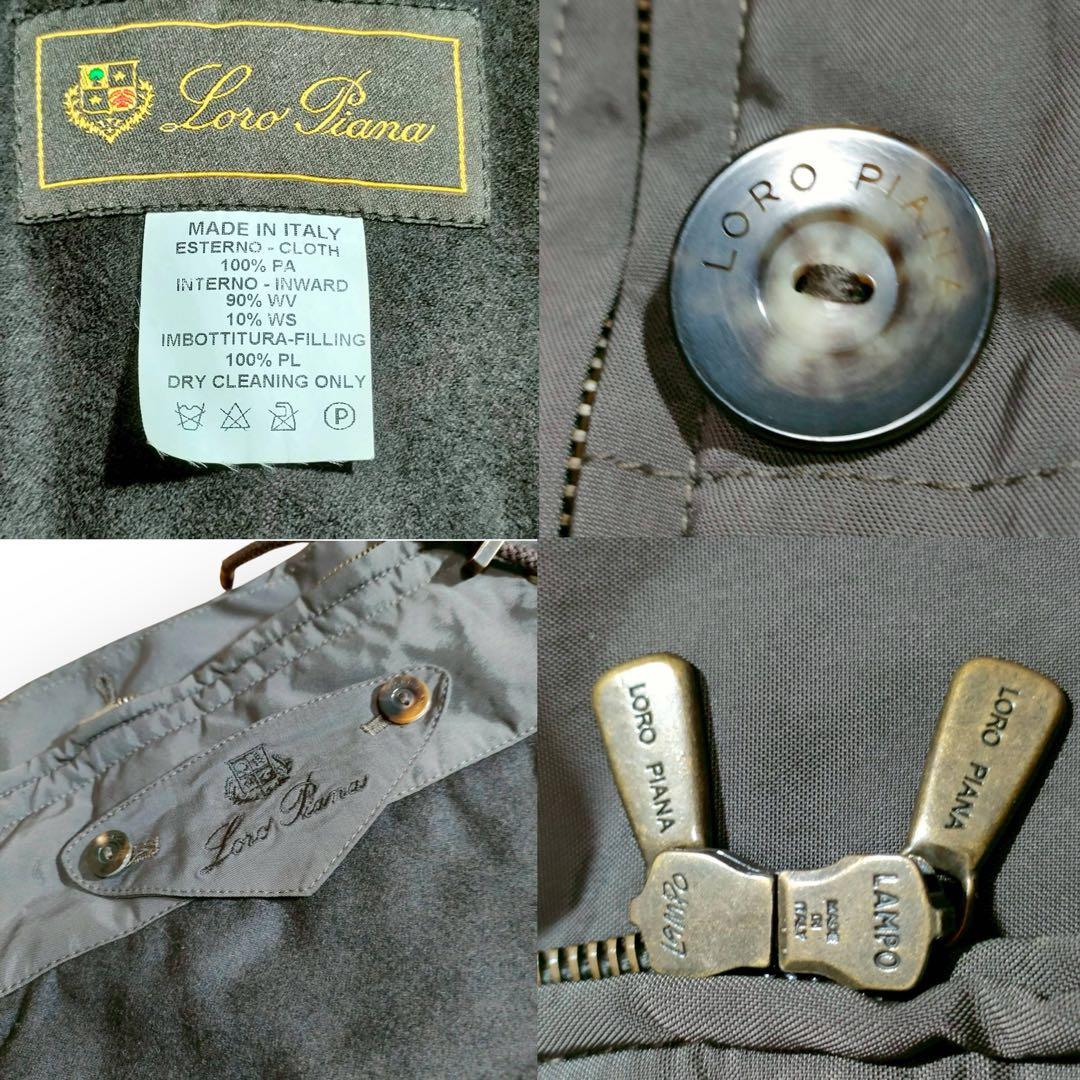 美品✨ロロピアーナ 中綿コート カシミヤ ヌートリア リアルファー 毛皮 茶 S