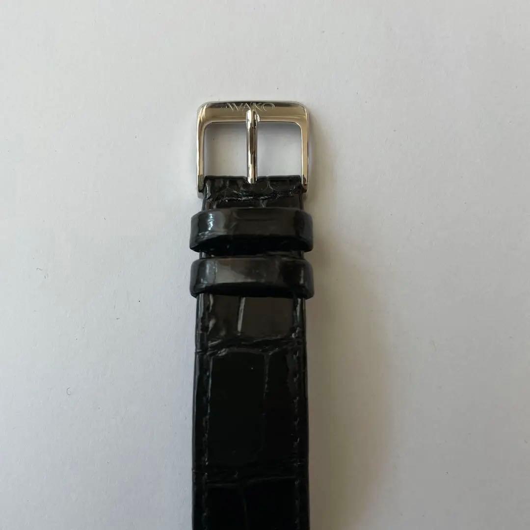 【美品】WAKO 電池交換済み　メンズ　腕時計 シルバー