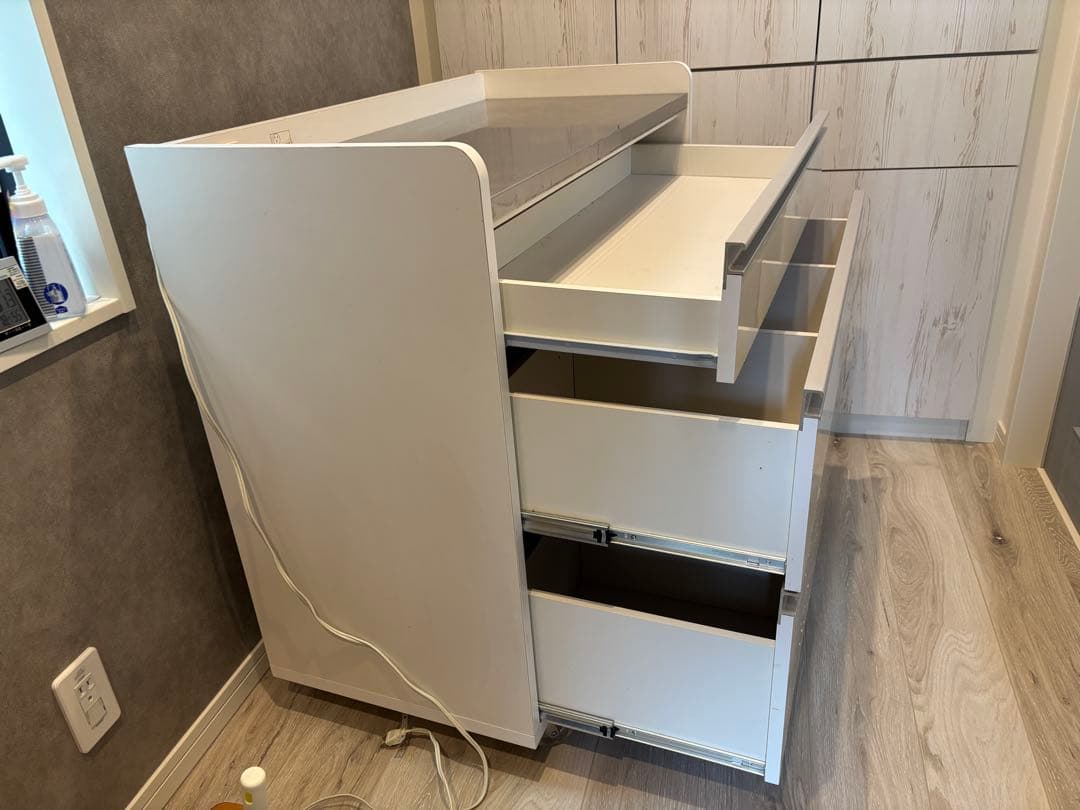 送料込み　ディノス　キッチンワゴン　キャスター付き