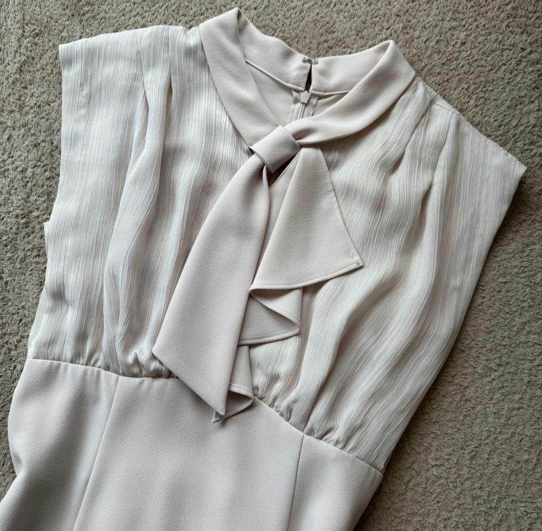 アプワイザーリッシェ✦異素材MIX ボウタイ ワンピース✦ロング