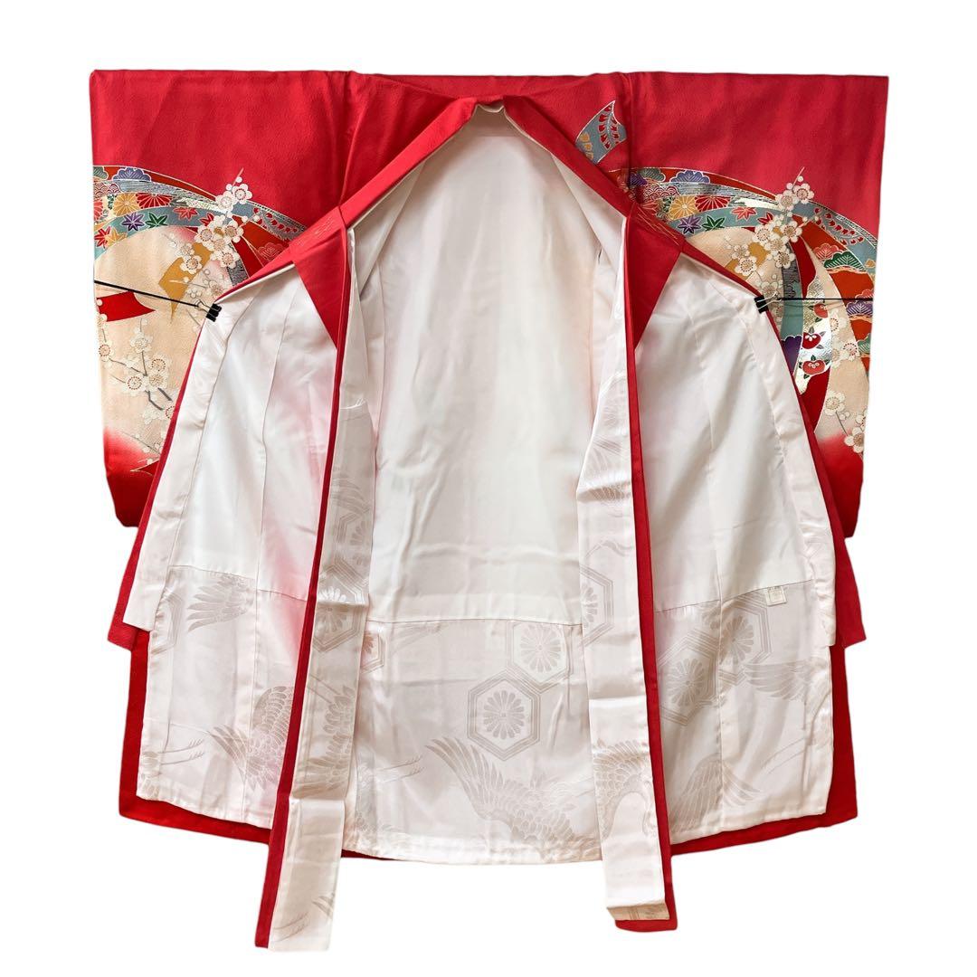 ◎mk-0387　女児　御祝着・襦袢 セット　お宮参り　10-15