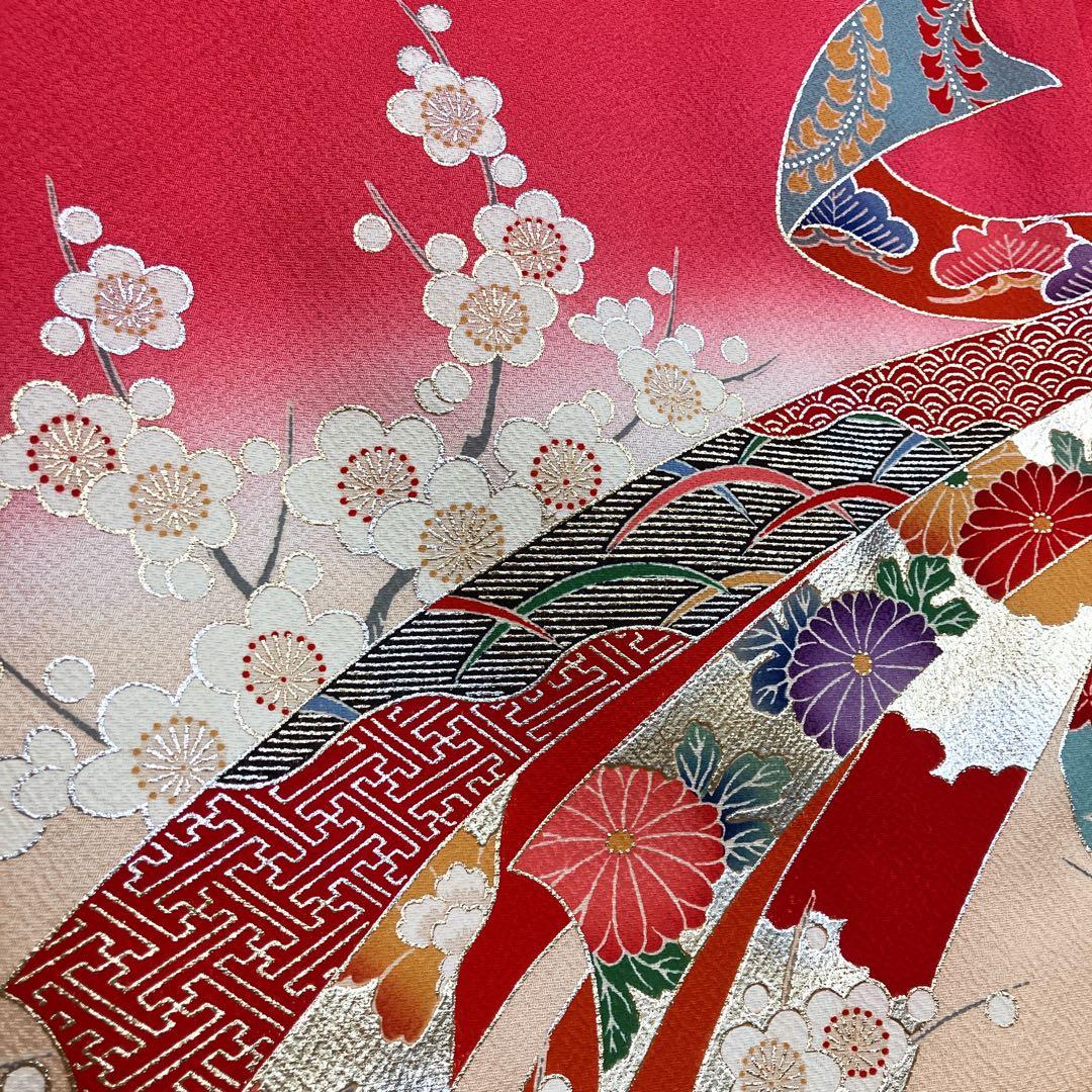 ◎mk-0387　女児　御祝着・襦袢 セット　お宮参り　10-15