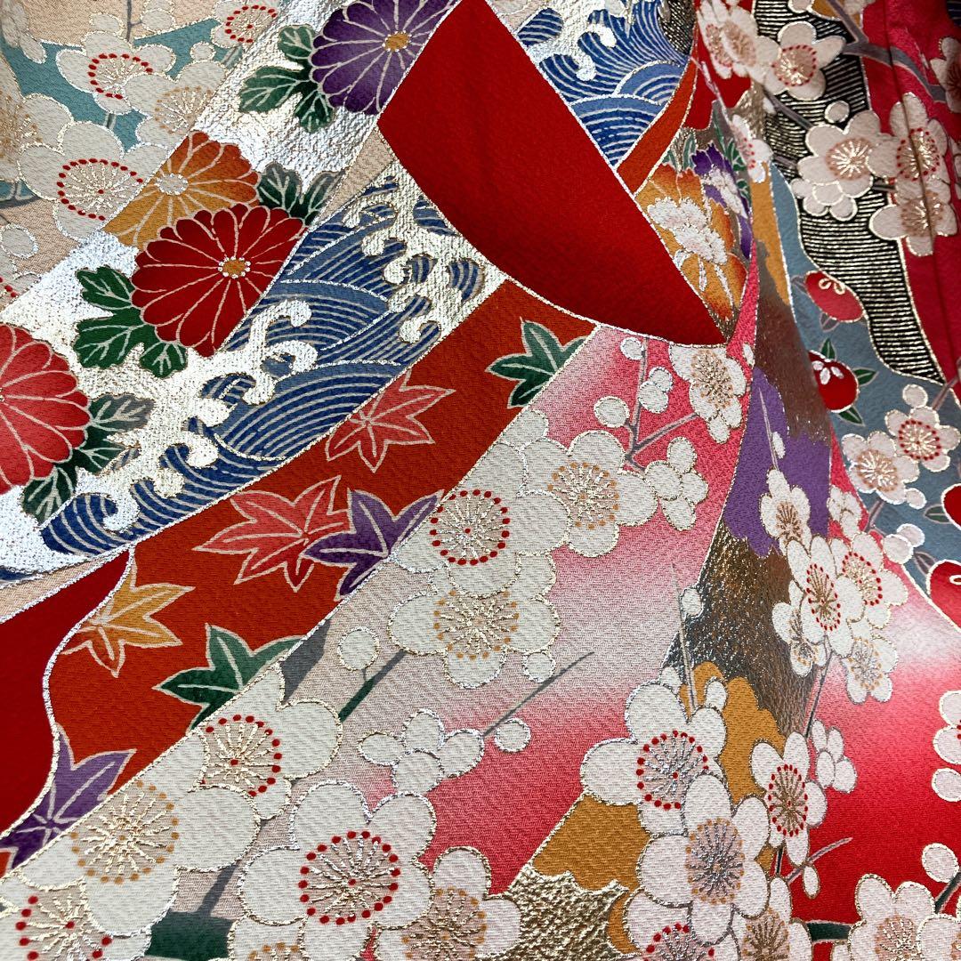 ◎mk-0387　女児　御祝着・襦袢 セット　お宮参り　10-15