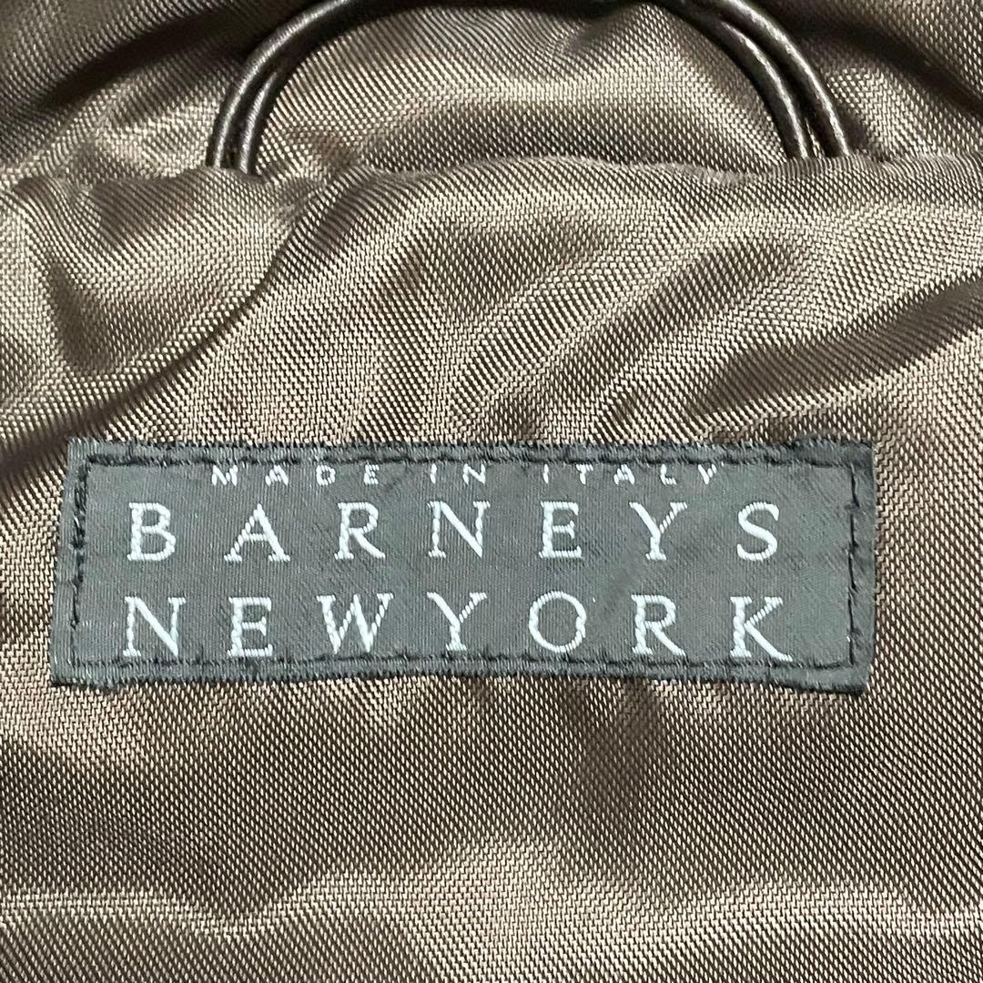 極美品 バーニーズニューヨーク ダウンジャケット イタリア製 ダークブラウン