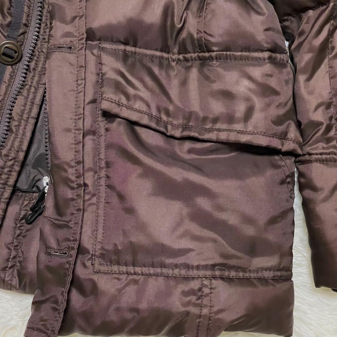 極美品 バーニーズニューヨーク ダウンジャケット イタリア製 ダークブラウン