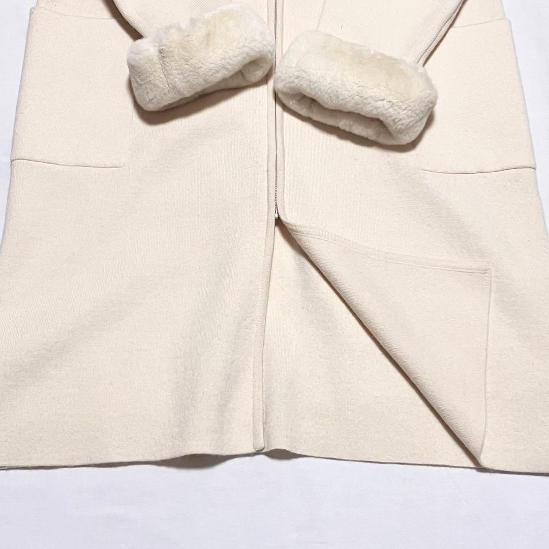 美品　ネミカ　2way カーディガン　ニット　レッキスラビットファー　アウター