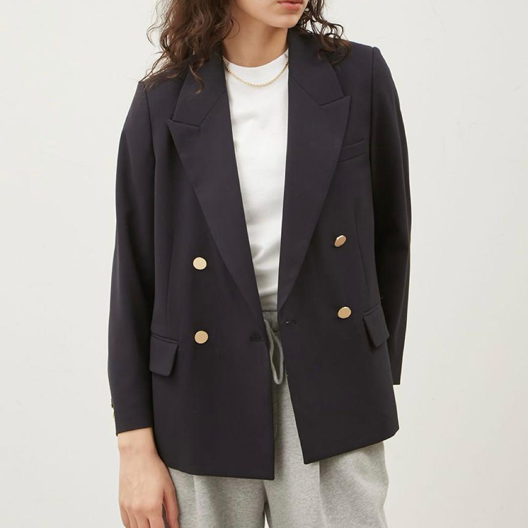 25年モデル MilaOwen金釦ダブルブレストブレザー