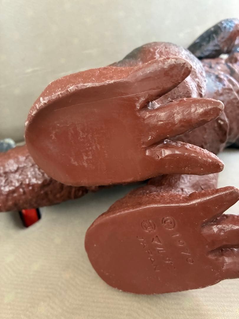 当時物　マルサン　キングゴジラ　ソフビ　オリジナル　パチ　怪獣　ブルマァク　恐竜