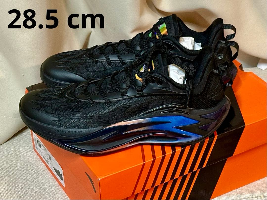 ぐ*り様 新品28.5cm ANTA Shock Wave 7 オールブラック