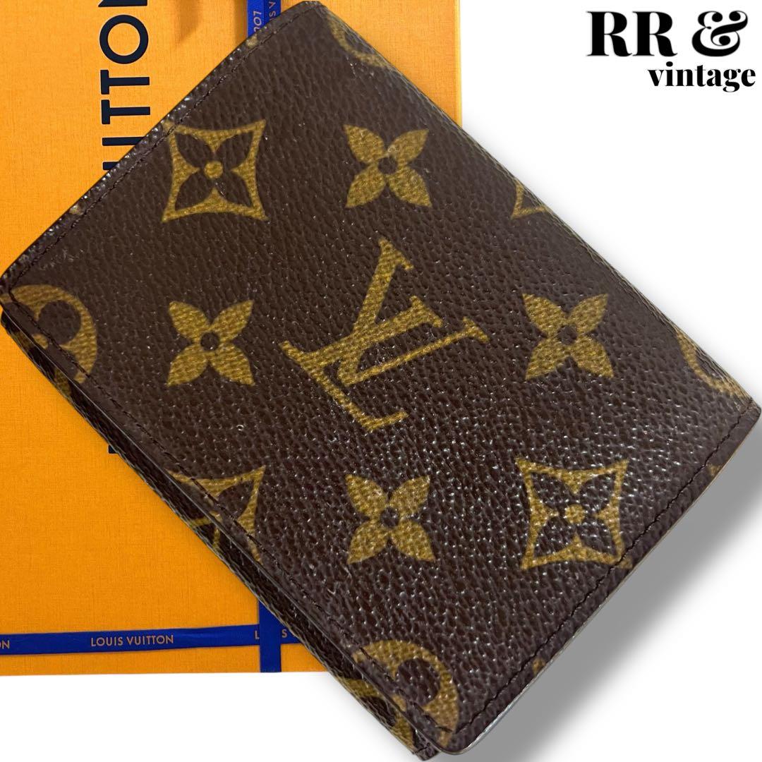ルイヴィトン カードケース 名刺入れ モノグラム アンヴェロップ ブラウン 茶