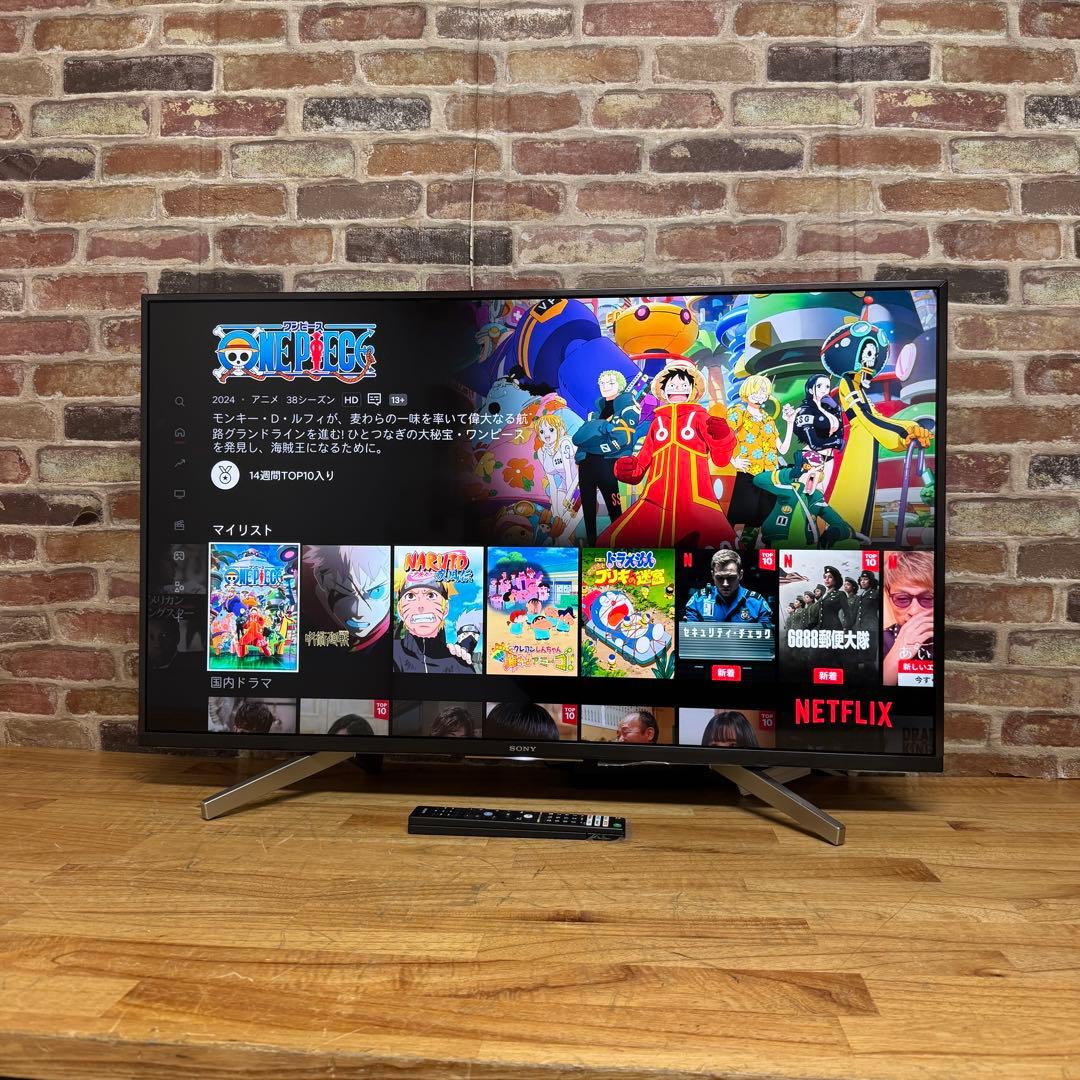 SONY 49V型 4K 液晶テレビ BRAVIA KJ-49X8500G