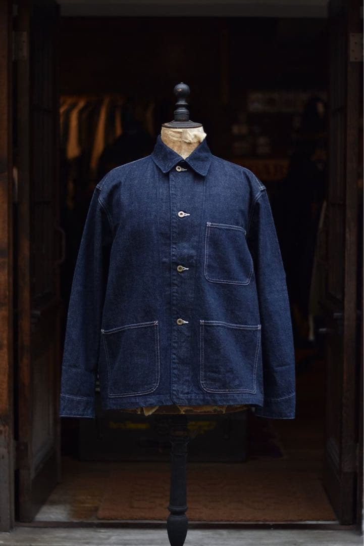 スマクロ別注　フェローズデニムカバーオール