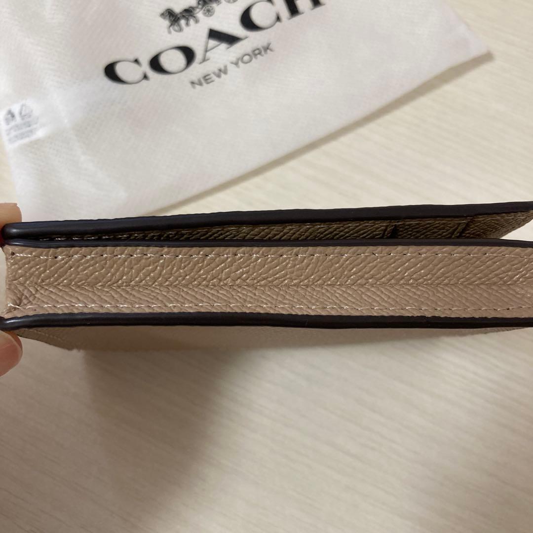 値下げ【未使用】COACH コーチ 名刺入れ カードケース