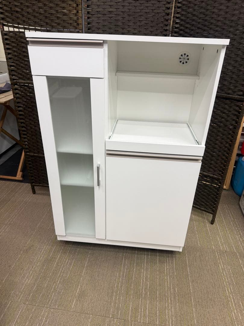 【超美品】ニトリ　レンジ台　(フォルムN RE1175 WH）　レンジボード