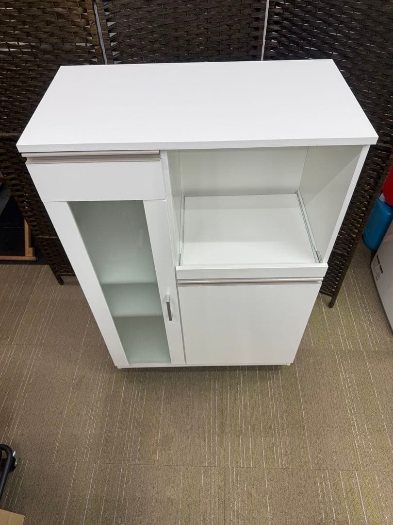 【超美品】ニトリ　レンジ台　(フォルムN RE1175 WH）　レンジボード