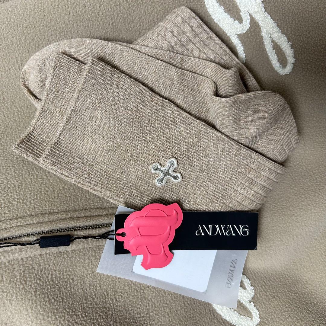 ジャケット・アウター andwang Fluffy fleece set beige