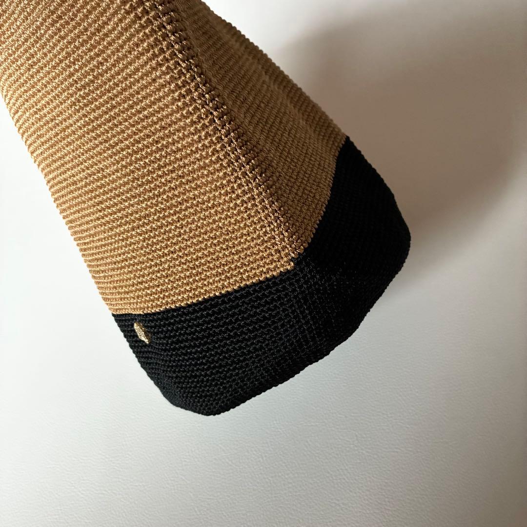 未使用級✨MAISON KEYS　メゾンキーズ　カゴバッグ　バイカラー　洗える