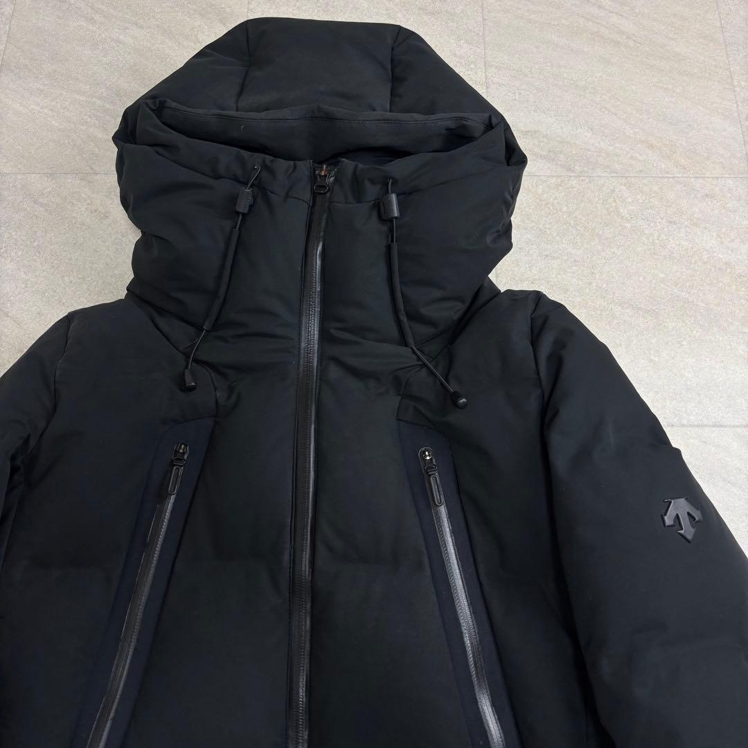 水沢ダウン　DESCENTE デサント オルテライン　マウンテニア　ダウンS 黒