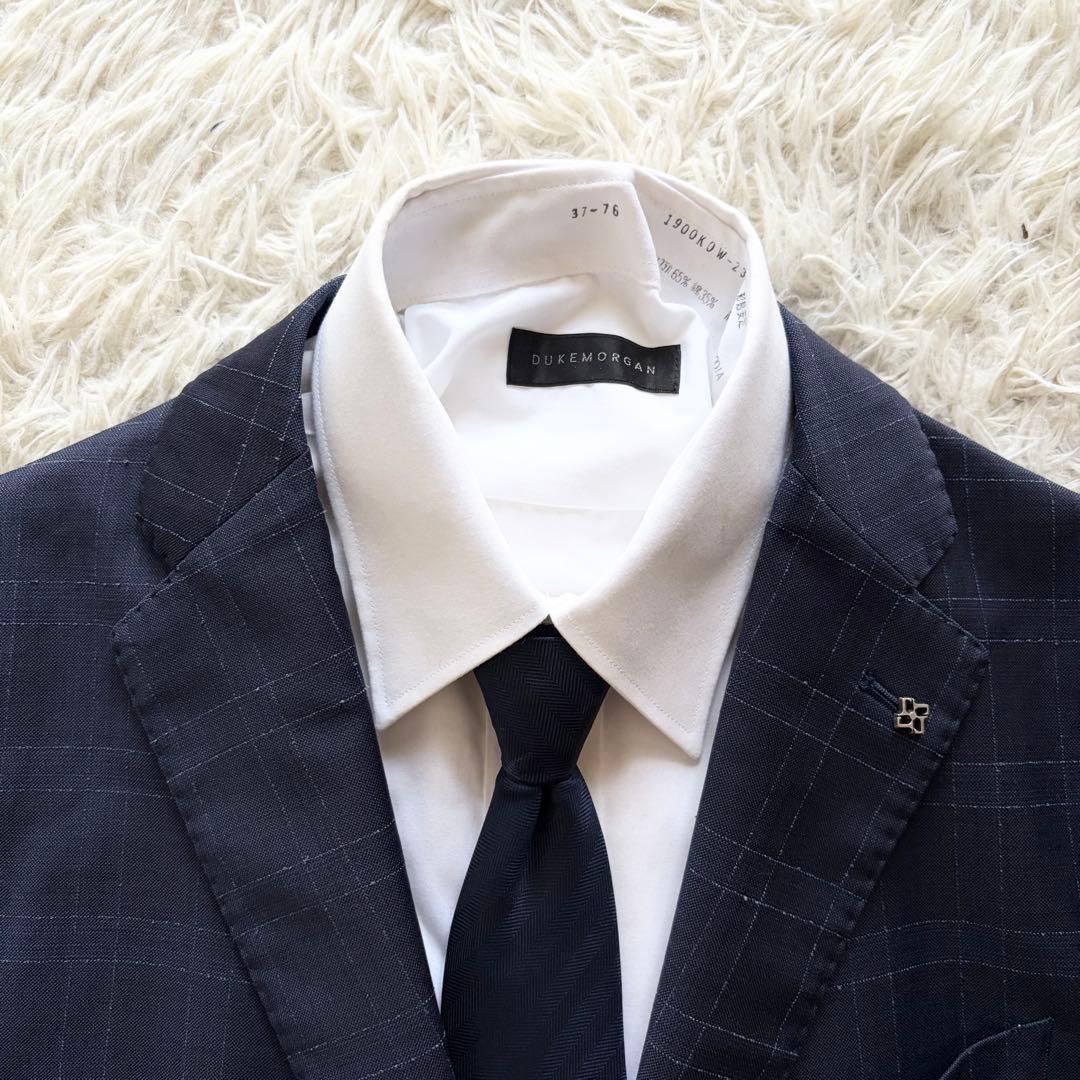 <美品>TAGLIATORE モンテカルロ ネイビー ウール スーツ サイズ48