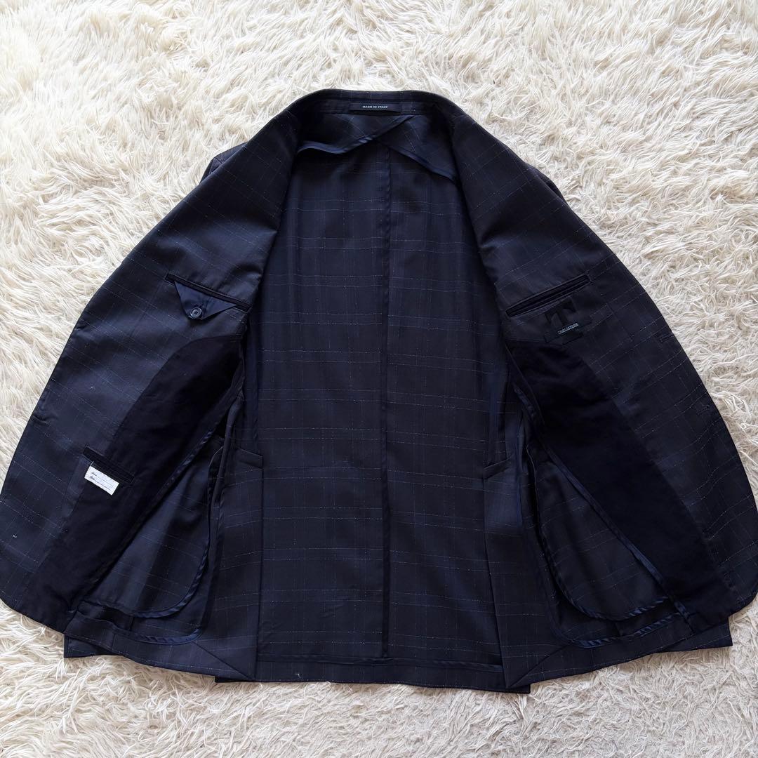 <美品>TAGLIATORE モンテカルロ ネイビー ウール スーツ サイズ48