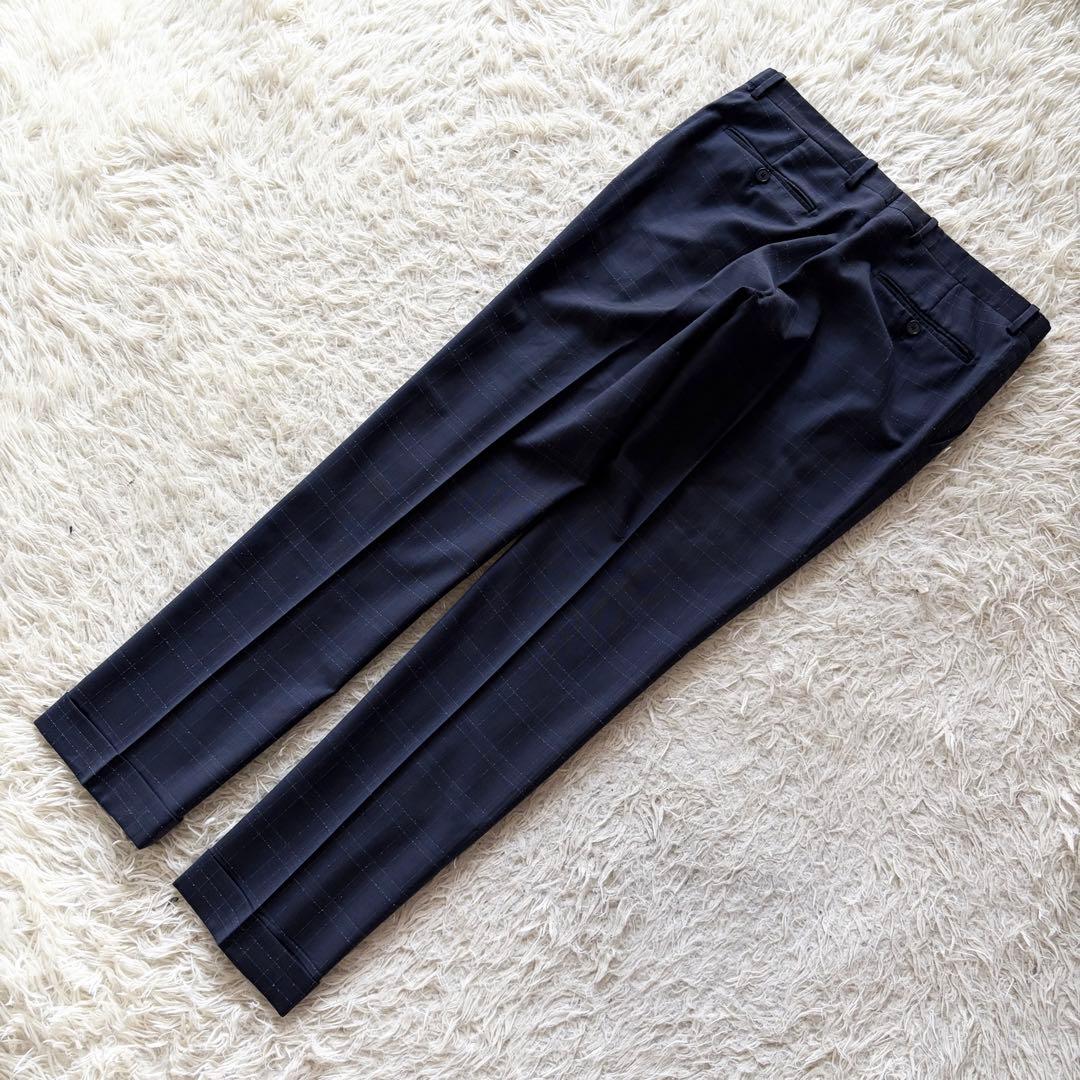 <美品>TAGLIATORE モンテカルロ ネイビー ウール スーツ サイズ48