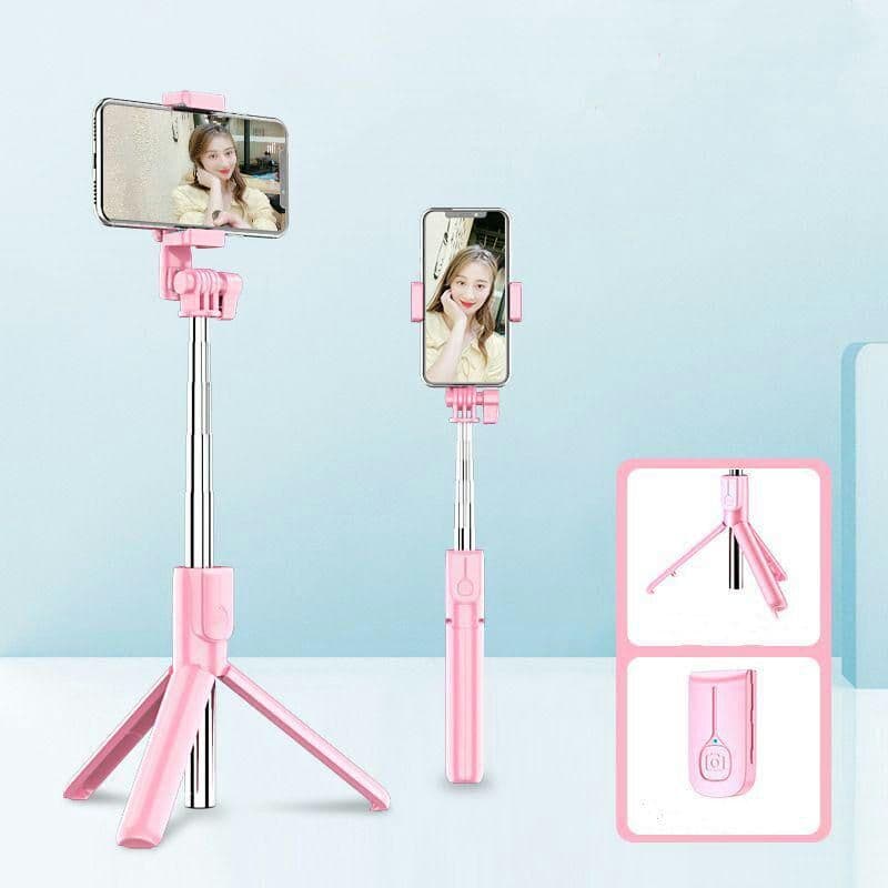 自撮り棒 Bluetooth ワイヤレスリモコンシャッターセルフィースティック