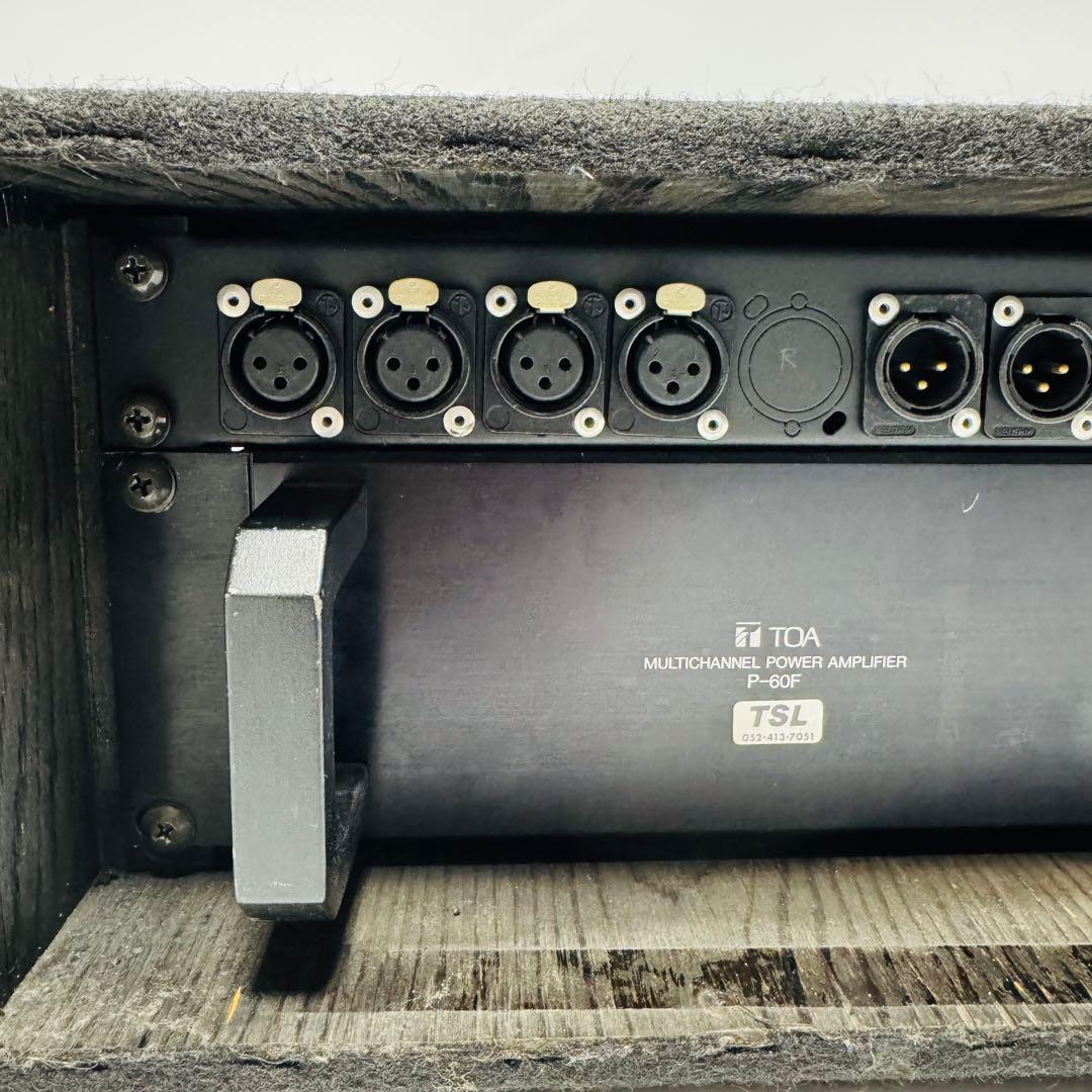 TOA マルチチャンネル パワーアンプ P-60F XLR入出力パネル搭載