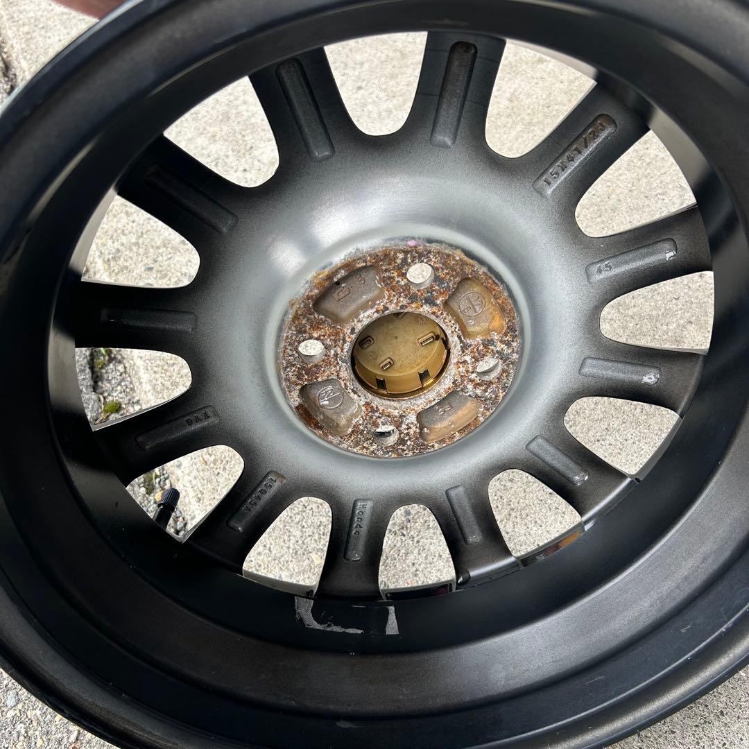中古アルミ15Ｘ4.5　ホンダＮ-ＢＯＸカスタム純正アルミ　４本セット