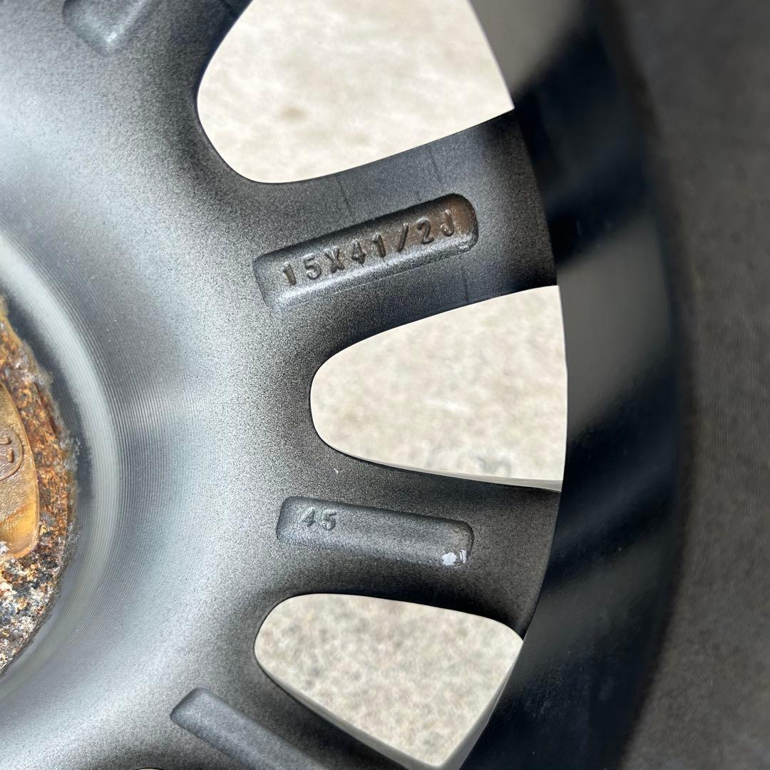 中古アルミ15Ｘ4.5　ホンダＮ-ＢＯＸカスタム純正アルミ　４本セット