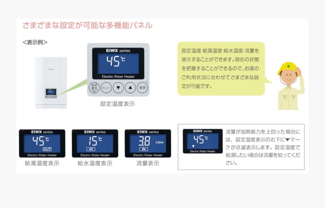 【新品】イトミック 電気瞬間湯沸器 EIWX2080A1